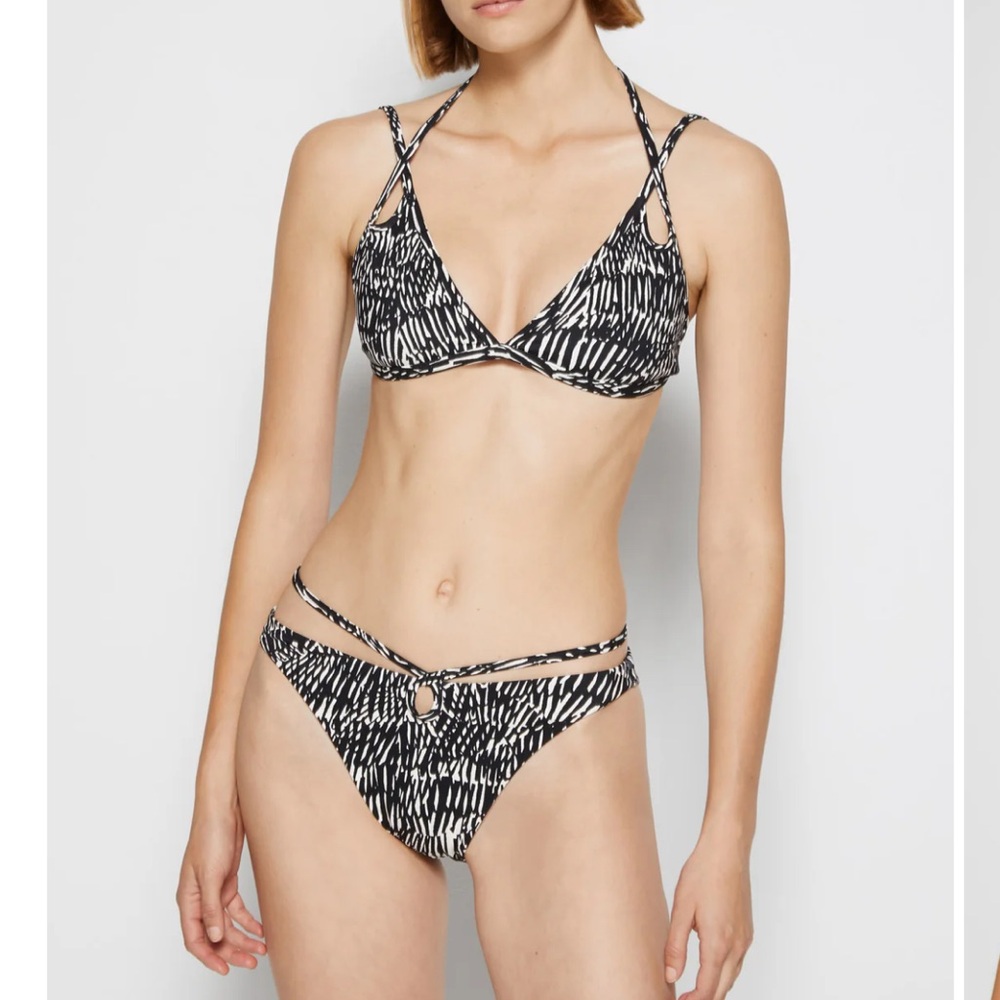 Jonathan SIMKHAI Aliana Printed Bikini Top/Bikini Bottom Size Small